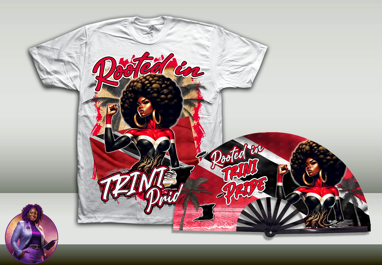 Rooted In Caribbean Pride Tshirt and/or Bundle