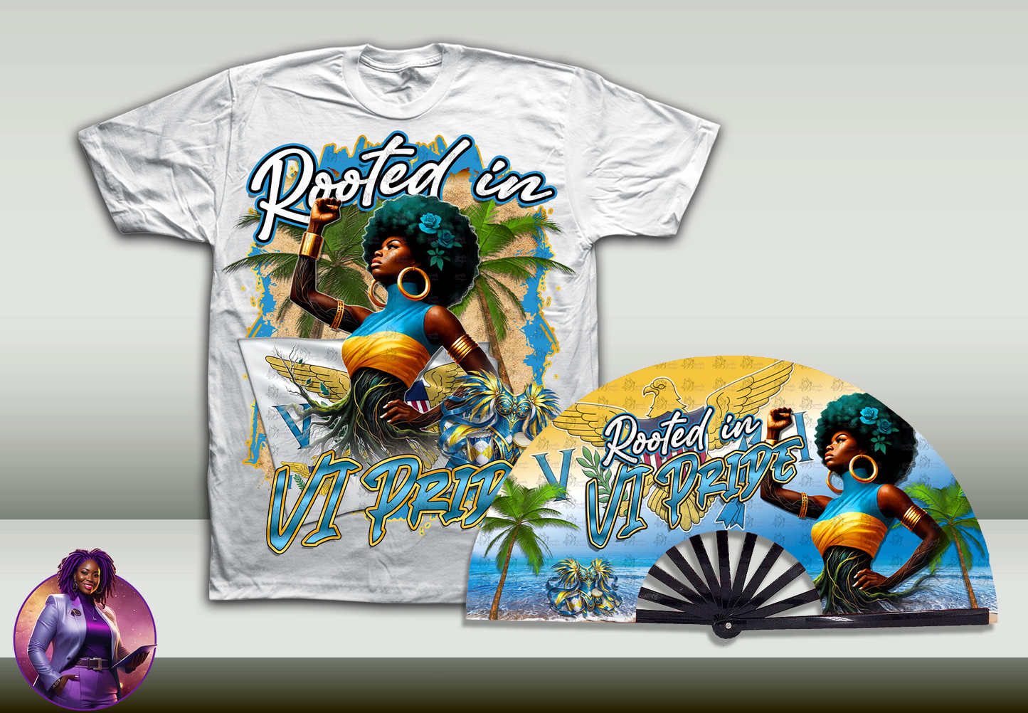 Rooted In Caribbean Pride Tshirt and/or Bundle